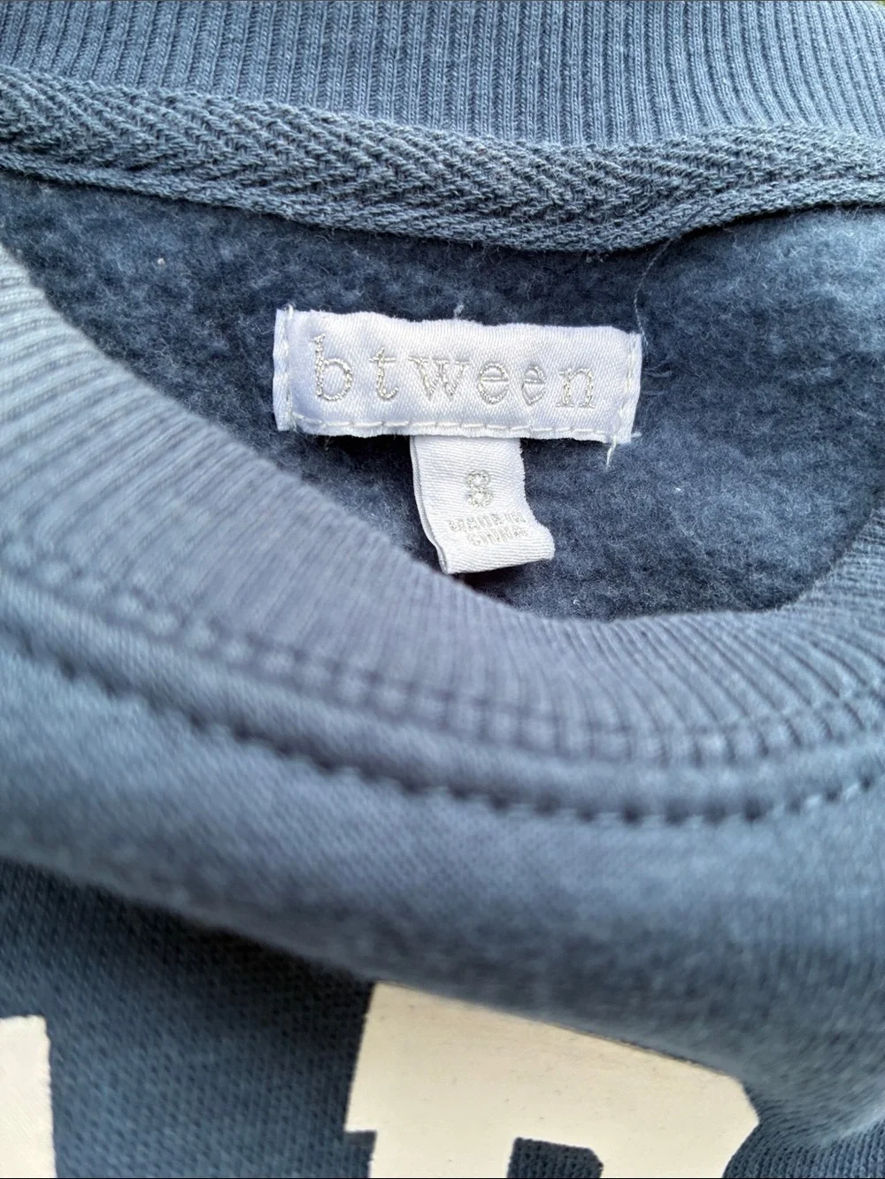 btween Navy Blue Paris Sweatshirt & Jogger Set - Picture 2 of 2